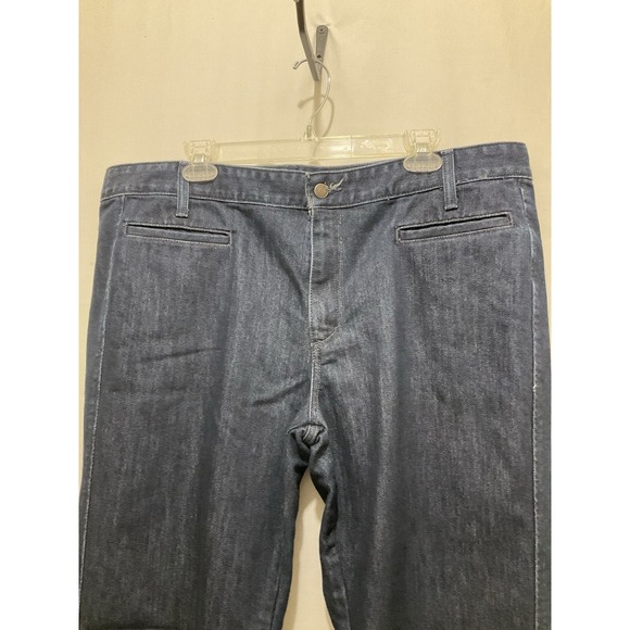 Eddie Bauer Denim - Eddie Bauer Jeans Women's 20 Blue‎ Denim Cotton Stretch Skater Wide Leg Outdoor
